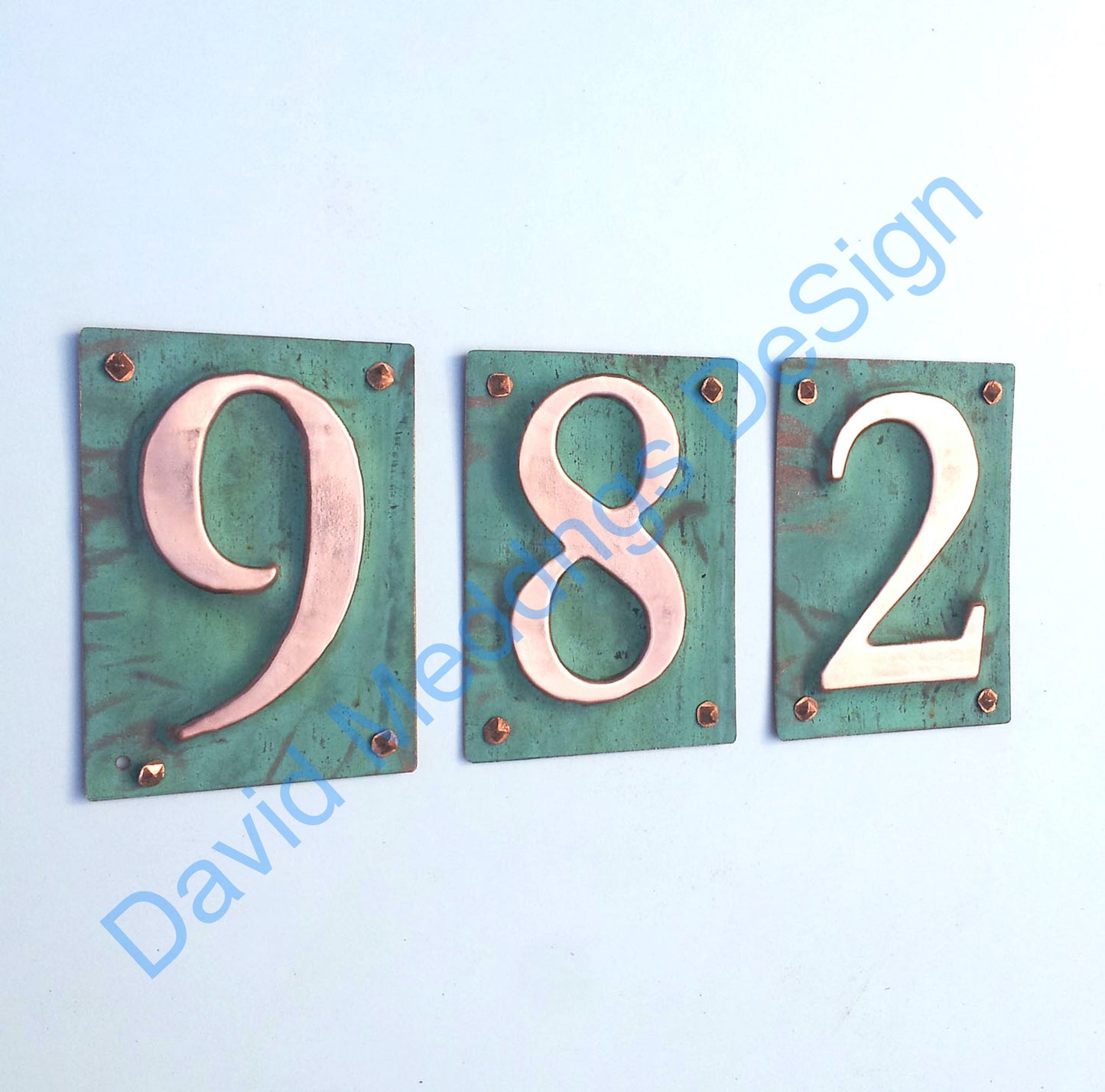 copper green plaques traditional handmade