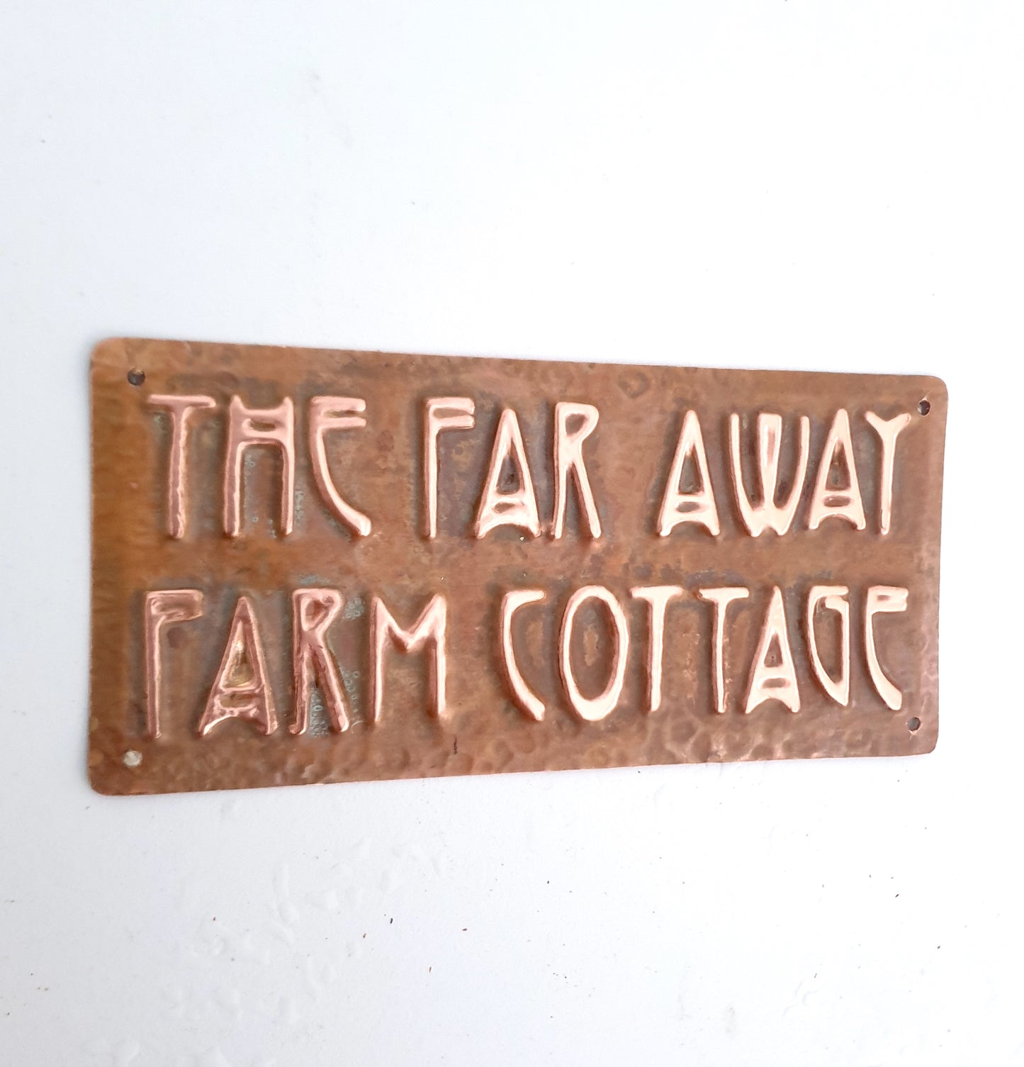 Art Nouveau plaque_hammered