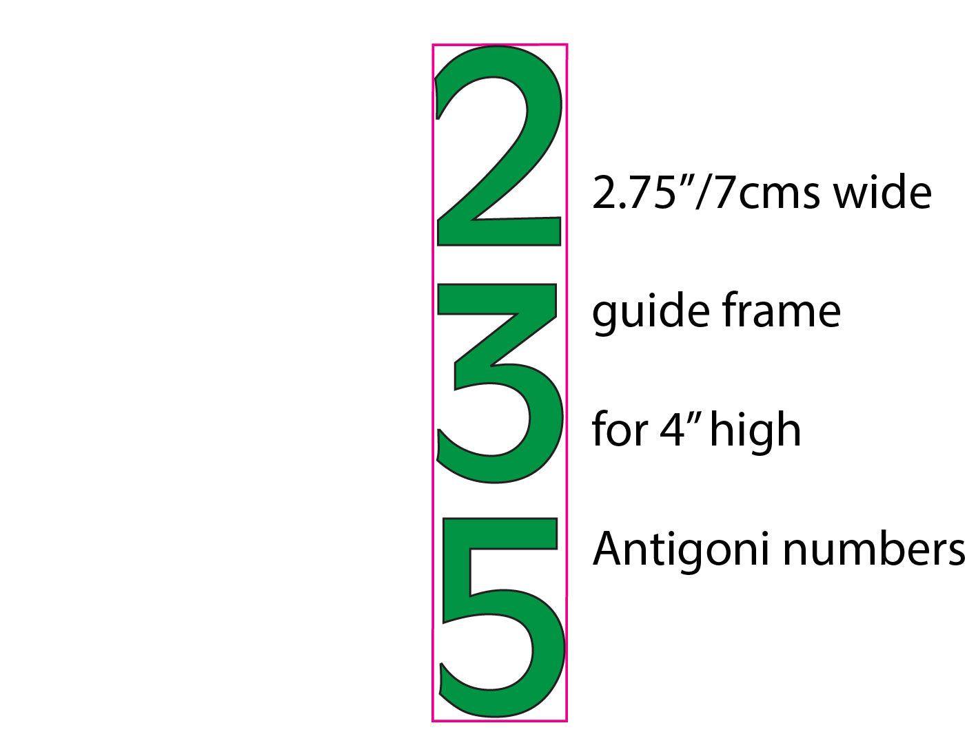 3D Modern Copper House numbers floating in polished, brushed, hammered or patinated finish Antigoni, 4"/100mm high