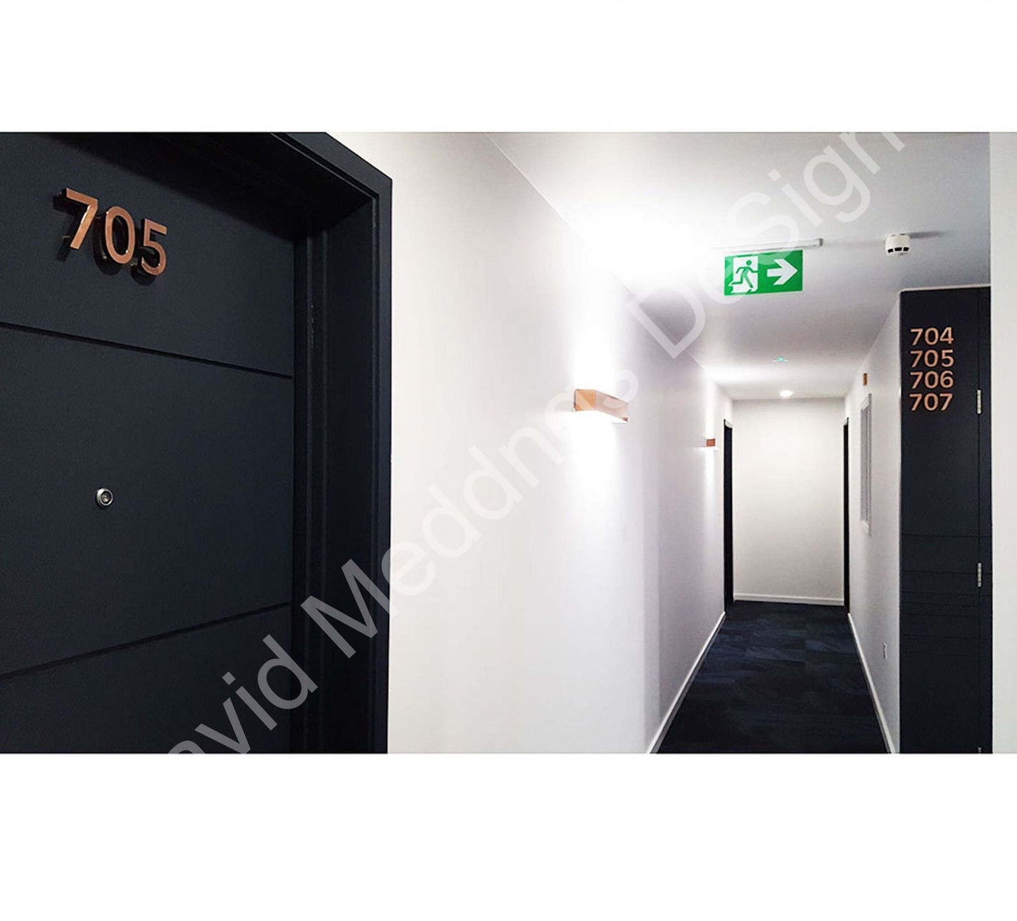 modern floating numbers copper