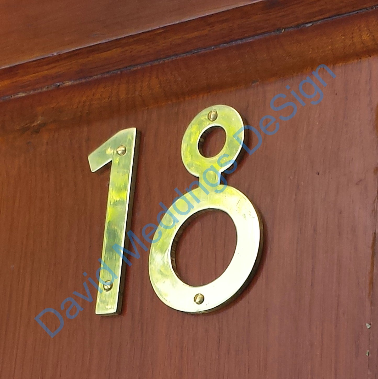 Mission Mackintosh style brass  numbers characters hammered, polished or brushed  6"/150mm high