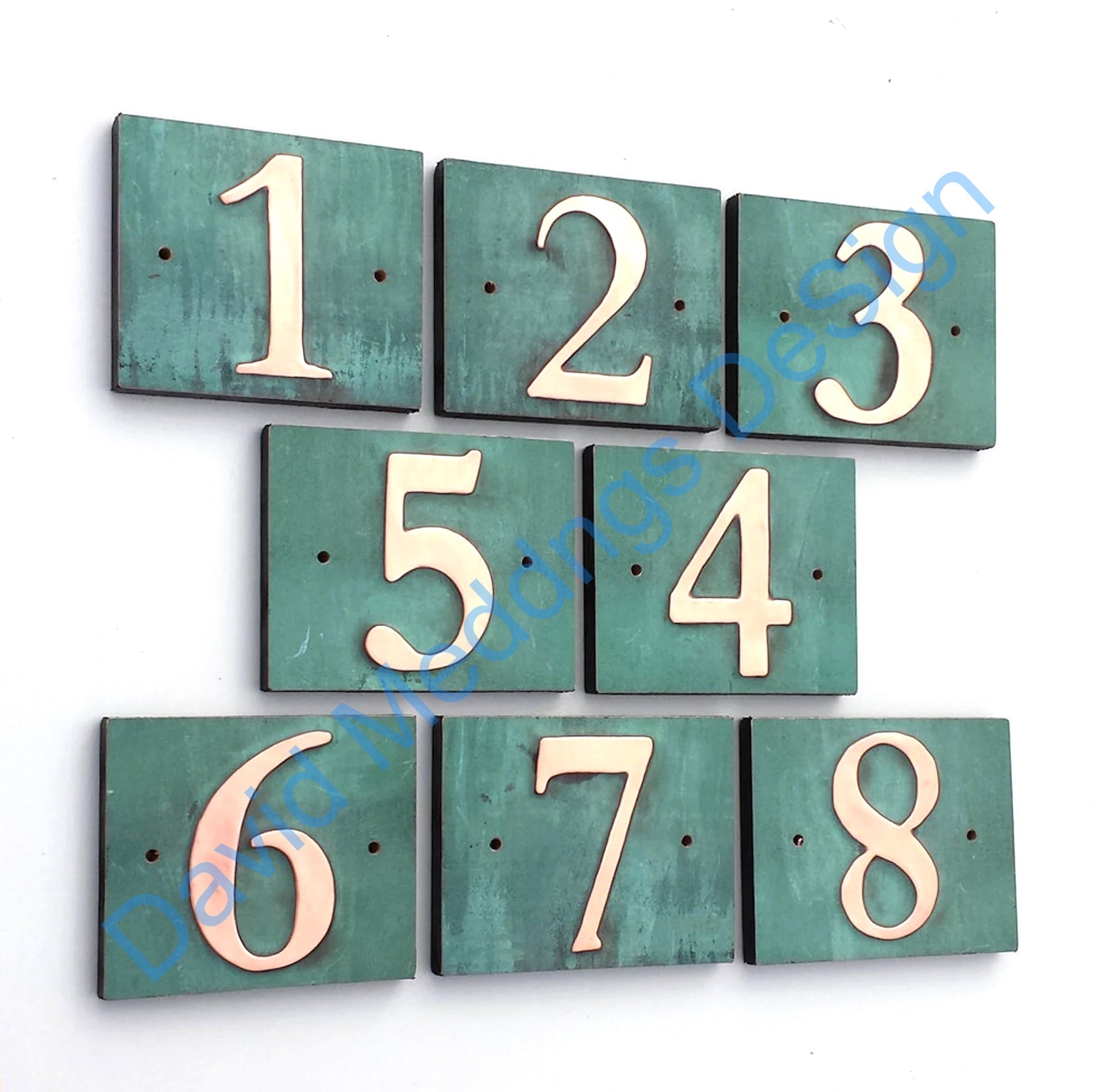 Traditional copper plaques 