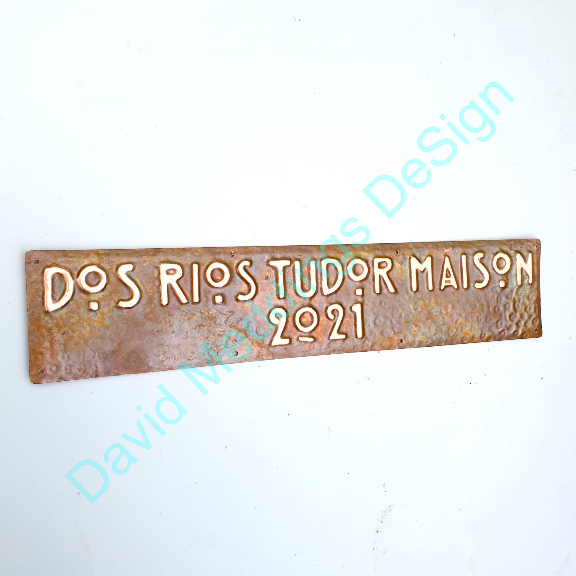 Arts and Crafts copper plaque Mackintosh hammered