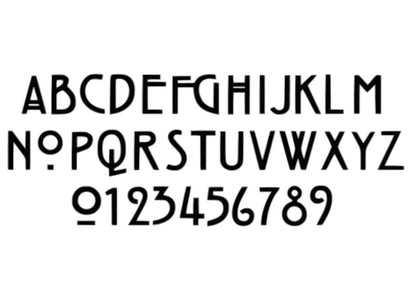 Hill house Arts and Crafts font set