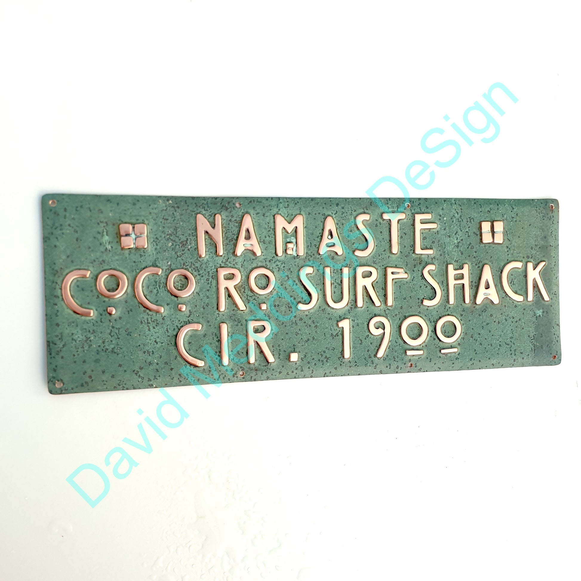 Arts and Crafts copper plaque Mackintosh patinated