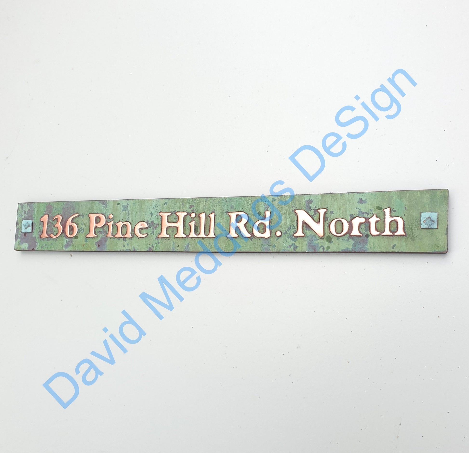 136 green copper plaque in traditional style 
